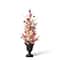 Glitzhome® 36" Lighted Patriotic Americana Berry & Stars Urn Porch Tree
